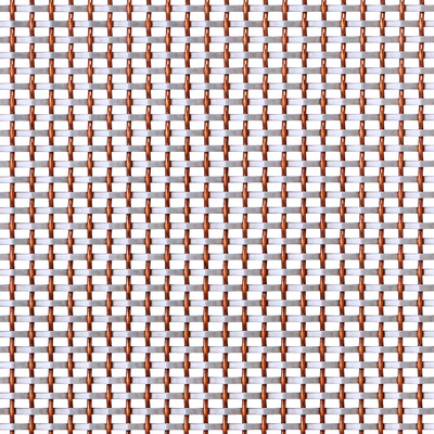 Malla de alambre de latón y acero inoxidable, varilla de 2 mm, paso de 5 mm