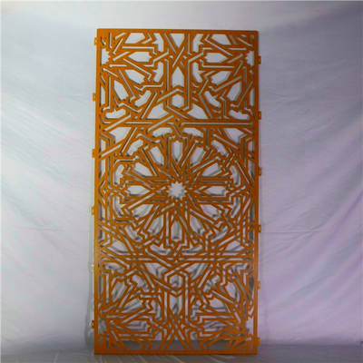 Panel de malla de aluminio cortada con láser de 1220x3050mm para valla exterior