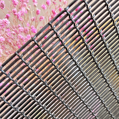 Negro arquitectónico de acero inoxidable de Mesh Metal Woven Wire Spray de la fachada para la cerca decorativa