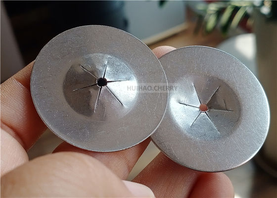 1-1/2 " 38mm redondo plano auto-bloqueador lavadoras de acero inoxidable 304 para sujetar 12 calibre pines de aislamiento térmico