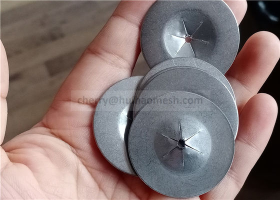Acero galvanizado 2,5" lavadoras de fijación del uno mismo del cuadrado 63.5m m usados para sujetar los pernos del aislamiento