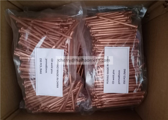 Capacitador de acero recubierto de cobre con pines de soldadura de descarga 3x65 mm para aislamiento de varios metales