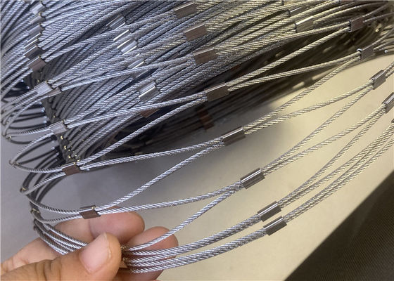 Malla de cable flexible de acero inoxidable de grado 316 de 2 mm para recintos de animales de zoológico y redes para aves