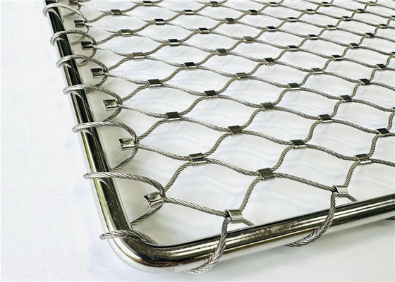 Malla de cable flexible de acero inoxidable de grado 316 de 2 mm para recintos de animales de zoológico y redes para aves