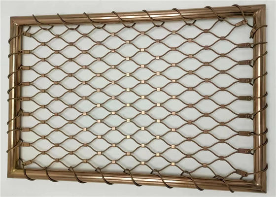 Valla de malla de cable de acero inoxidable flexible y duradera para relleno de barandilla