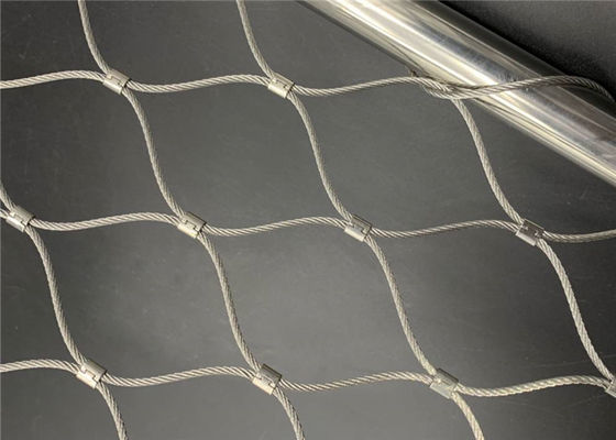 Malla de cable de férula de acero inoxidable de 2,5 mm, fuerte y flexible para fachada de edificios y muro verde