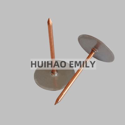 Clavijas de soldadura de acero galvanizado de 50 mm con cabeza de copa para asegurar el aislamiento dentro de la fabricación