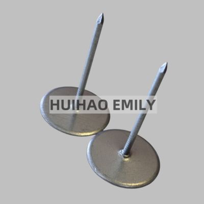 Los pasadores de cabeza de copa recubiertos de cobre de 30 mm se utilizan para sujetar conductos de fibra de vidrio