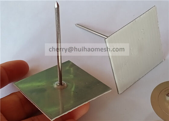 63.5mm acero galvanizado Pinos de aislamiento auto pegado para instalar paneles de aislamiento de espuma