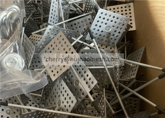 Fijaciones de aislamiento de lana de roca Perforados colgantes de aislamiento de calibre 12 con lavabo de autobloqueo