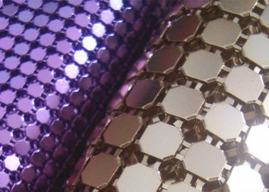 Tejido de alfombras metálicas de aluminio flexible de 3 mm para decoración interior