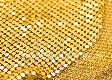 Tejido de alfombras metálicas de aluminio flexible de 3 mm para decoración interior