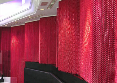 Cortinas de enlace de gancho de aluminio para diseños exteriores de arquitectura