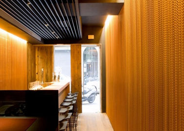 Cortinas de enlace de gancho de aluminio para diseños exteriores de arquitectura
