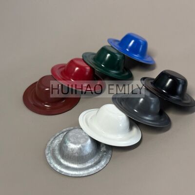 Arandelas de tapa metálica de color personalizado para tornillos de techo de cubierta, previenen fugas, resistentes a los rayos UV