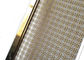 Tipo malla de la perforación rectangular de la decoración de la armadura de la barandilla de la barandilla con el marco del color oro
