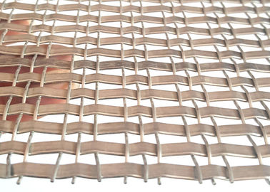 Malla de alambre arquitectónica de acero inoxidable plateado antiguo para ventana de gabinete