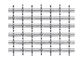 pantalla de malla de alambre tejida níquel de la malla del diámetro de alambre de 1.5m m 4 para los tubos de rayos catódicos