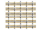 pantalla de malla de alambre tejida níquel de la malla del diámetro de alambre de 1.5m m 4 para los tubos de rayos catódicos