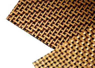 Malla metálica arquitectónica chapada en bronce para gabinetes y revestimientos