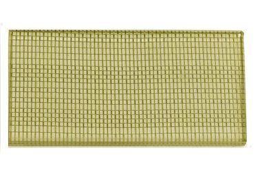 Vidrio laminado de tejido de malla metálica de oro