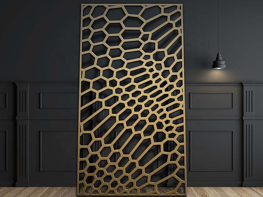 Panel de malla de aluminio cortada con láser de 1220x3050mm para valla exterior