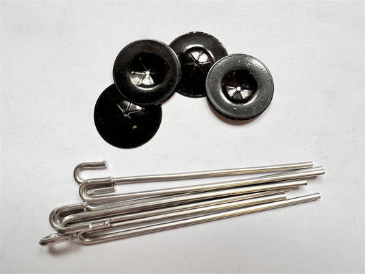 Soldadura de aluminio Mesh Fasteners For Pigeon Proofing del panel solar del gancho de 38m m que fosfata