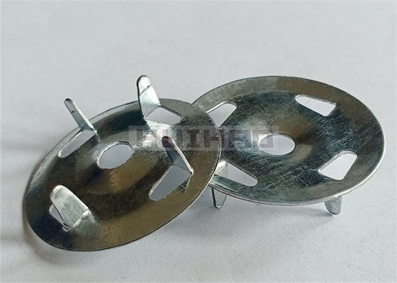 Lavadoras de acero galvanizadas del tablero del soporte de la teja 4-Claw 1-1/4” usado para los tableros de aislamiento seguros