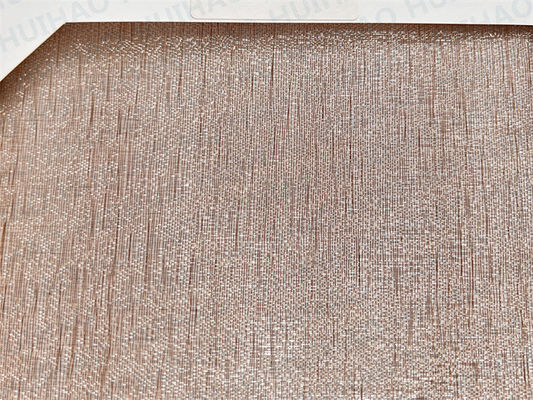 Alambre laminado de cristal de bronce Mesh Architectural Facade Cladding