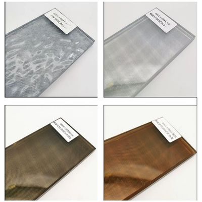5 + 5 milímetros de alambre Mesh Laminated Glass Architectural Applications