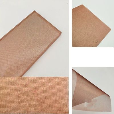 Color rojo de Mesh Laminated Glass Curtain Wall de la tela tejida