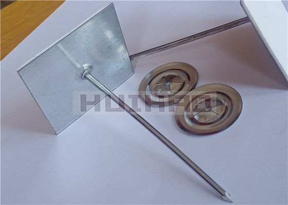 Cadenas de aislamiento autoadhesivo de acero galvanizado de calibre 12 para conexión de aislamiento de lana de roca