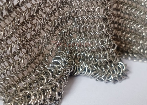 Cortina de malla de malla de acero inoxidable 0,53x3,81 mm Tipo soldado para pantallas de bomberos y divisores de habitaciones