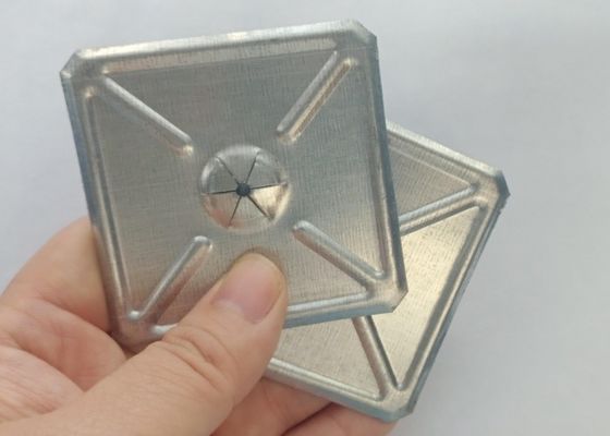 2 1/2 pulgadas de acero galvanizado cuadrado auto-bloqueador de lavadora para CD pines de soldadura