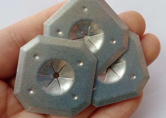 Lavadora de acero galvanizado cuadrado de 32 mm para alfileres de aislamiento