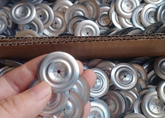 Lavadora de aislamiento redonda de acero galvanizado de 30 mm con borde de bisel