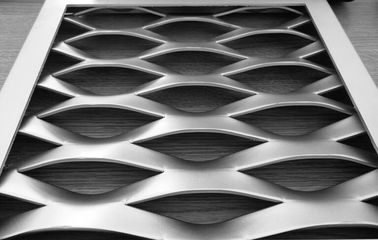 Malla metálica ampliada aluminio decorativo para las tejas constructivas de la fachada o de los techos