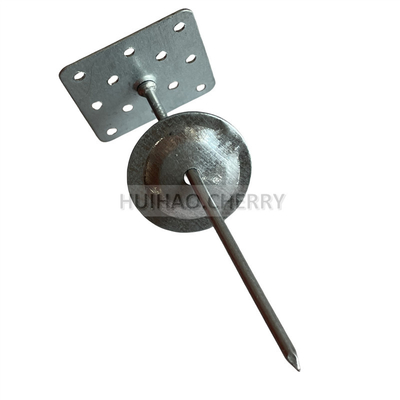 1.6x24x24mm Pinos de aislamiento perforados de aluminio autoadhesivos utilizados para fijaciones de aislamiento de paredes externas