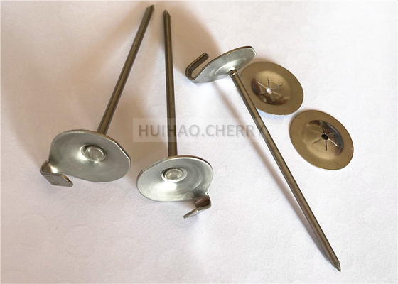 Aislamiento térmico anclajes de fijación de acero inoxidable de calibre 12 utilizados para cubiertas extraíbles para válvulas y bombas