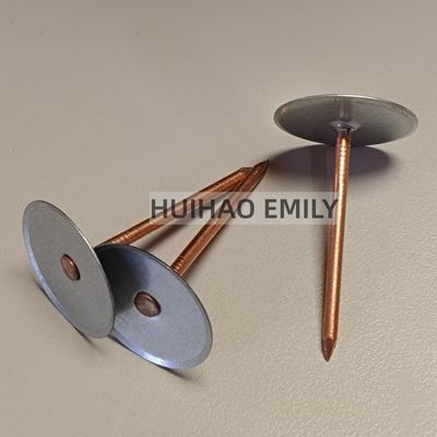 30mm Base Copper Coated Cup Head Pins Are Used For Fastening Fiberglass Duct