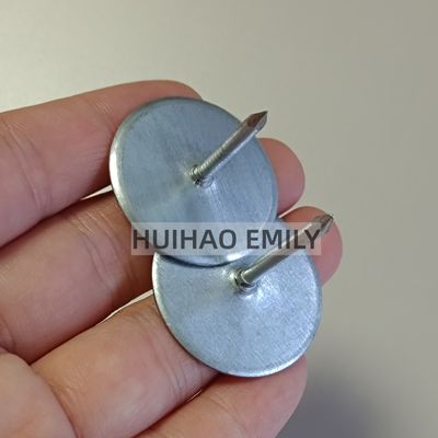 Clavijas de aislamiento de cabeza de copa de acero galvanizado soldadas a chapa metálica de conductos