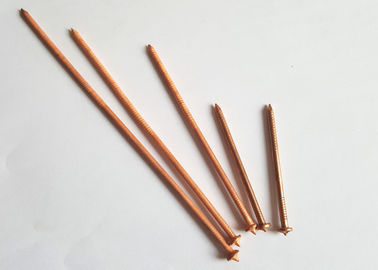 pernos CD plateados cobre de la soldadura de perno prisionero de 2.7m m x de 63.5m m con la lavadora del casquillo de la bóveda para la nave