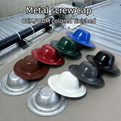 Tapones de tornillo de metal Galvalume de 35 mm que cubren tornillos existentes - Soportan diferentes colores
