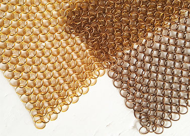 Malla de difusión ligera del anillo del metal de Chainmail para la división del interior de Decoraive