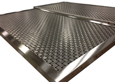 Tipo rígido el panel de la malla de la armadura de malla del taxi de elevador con el marco de encargo del aluminio de V