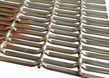 Malla de alambre plana de aluminio arquitectónica para la fachada exterior del metal del edificio