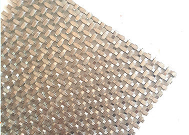 Malla de alambre arquitectónica tejida prensada de la perforación rectangular para la división interior