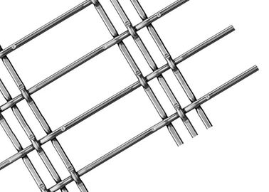 Pantalla flexible del metal de la armadura de la fachada de encargo con el plano de acero inoxidable/el alambre redondo