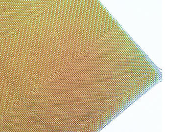 Malla de alambre de encargo de Aechitectural del color oro para hacer sombras de la cubierta de la lámpara