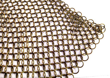 Cortinas y persianas usadas X10MM inoxidables de la pañería el 1.2MM de la malla del anillo del acero, contextos